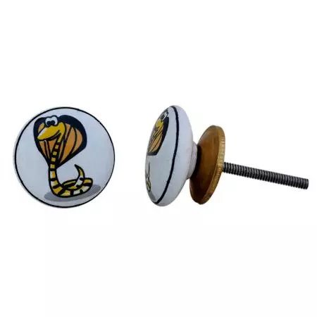 Snake Flat Dresser Knob